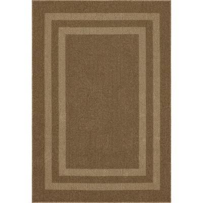 Hall Border Area Rug by Mohawk Home in Praline Tan (Size 2'6"X 3'10")