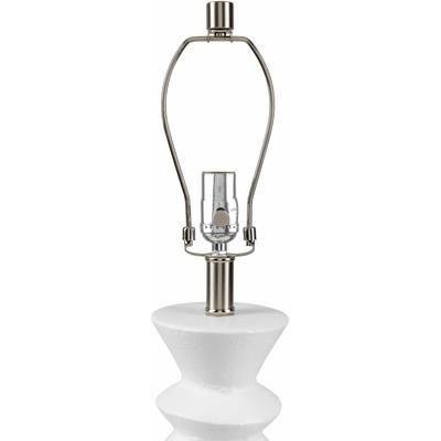 Tataurovo 26"H x 14"W x 14"D White/Metallic Table Lamp - Boutique Rugs