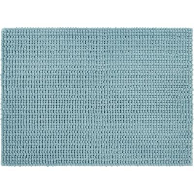 Wide Width Homespun Noodle Bath Rug by Mohawk Home in Glacier (Size 17" W 24" L)