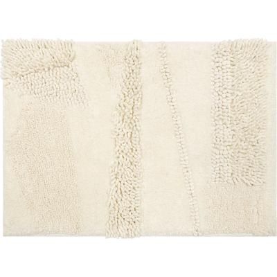 Wide Width Composition Bath Rug by Mohawk Home in Parchment (Size 24" W 60" L)