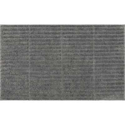 Wide Width Sanctuary Bath Rug by Mohawk Home in Pewter (Size 24" W 40" L)