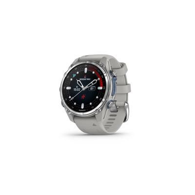 Garmin Descent Mk3 43mm Stainless Steel with Fog Gray Silicone Band 010-02753-03