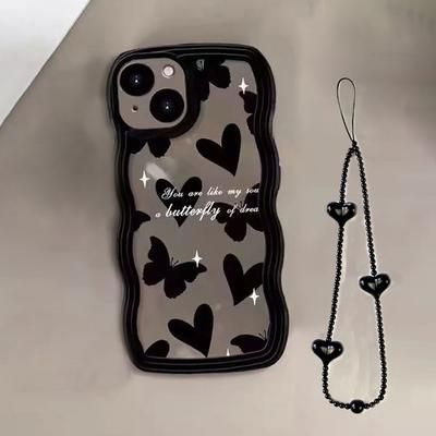 TEMU Love Is : Wear A Heart-shaped Phone Case With A Pattern And A Bracelet!