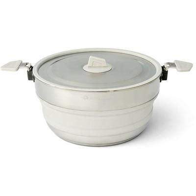 Sea to Summit Detour Stainless Steel Collapsible Pot Moonstruck Grey A1213