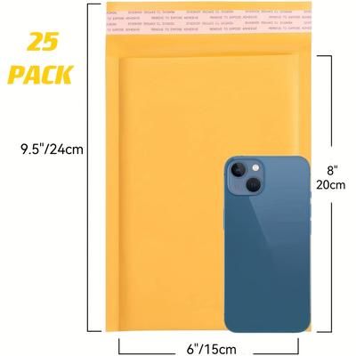 TEMU 25 Pack Bubble Mailer, Strong Padded Envelopes, Shipping Padded Envelopes, Self Seal Bubble Envelopes, Waterproof Cushioned Bubble Mailers Packaging