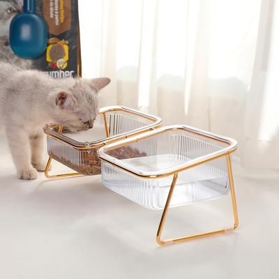 TEMU Transparent Bowl With For Easy Feeding And Hydration - Supplies For Cats