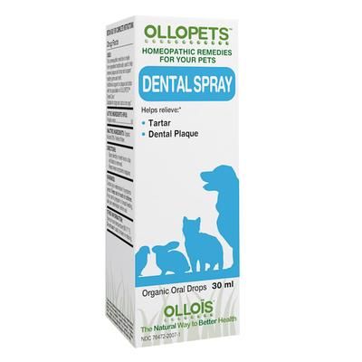 OLLOPETS Dental Spray Homeopathic Oral Drops for All Pets, 1 fl. oz., 1 FZ