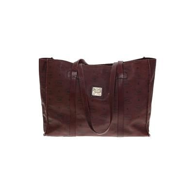 HCL Leather Tote Bag: Burgundy Bags