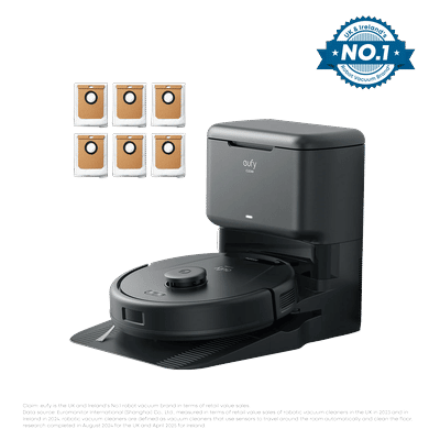 eufy Clean L60 with Self-Empty Station + Dust Bags (6 packs)