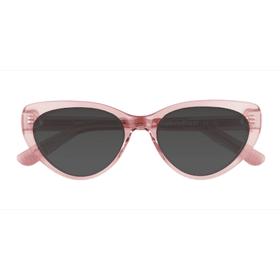 Female s horn Clear Pink Acetate Prescription sunglasses - Eyebuydirect s Dora