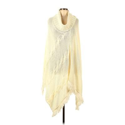 Ashley Stewart Poncho: Ivory Sweaters & Sweatshirts Plus