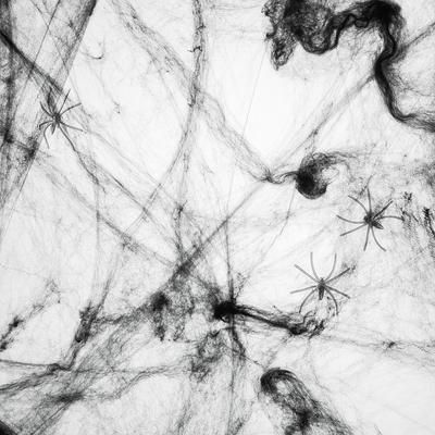 Toile d'araignée déco, noir