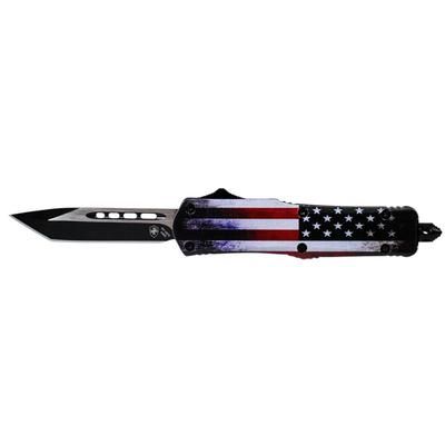Templar Knife Gen II Small US Flag OTF Knife 2.75in Tanto Black S-US-23-1