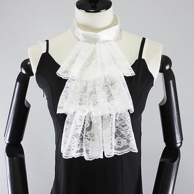 Retrò Vintage Rococò Vittoriano Colletto Jabot in pizzo coloniale Polsini Costume Per donna Reale Halloween Carnevale Mascherata Feste Carnevale di Venezia Adulti Colletto