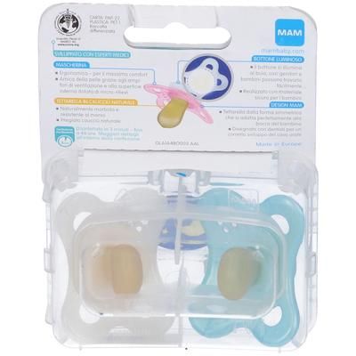 Mam Night Succhietto 2-6 Mesi Caucciu' Doppio Maschio 1 St