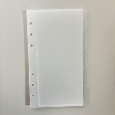 TEMU 5pcs A6 Binder Devider Bag, Saving Pocket Banknotes Holder Organizer, Loose Leaf Ring Pp Separator Pages Budget Book Accessory