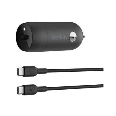 Belkin BoostCharge 30W USB-C Car Charger + USB-C to USB-C Cable