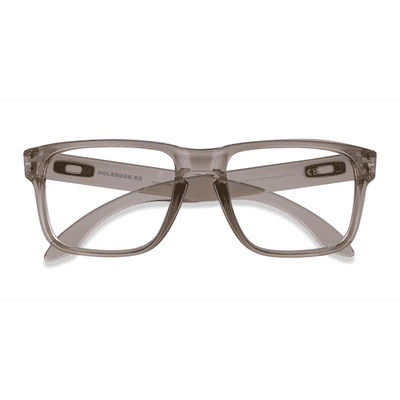 Unisex s rectangle Clear Brown Plastic Prescription eyeglasses - Eyebuydirect s Oakley Holbrook Rx