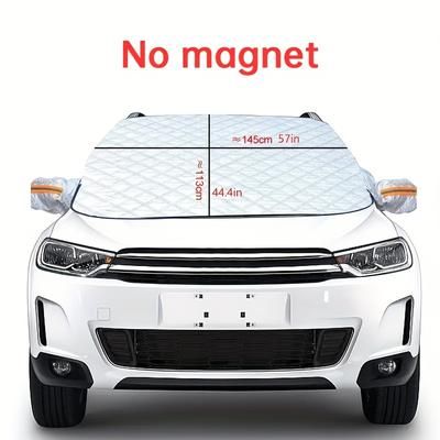 Car Snow Cover Sunshade, Thickened Car Snow Visor 9 Magnets Are Strongly Fixed, Protecting The Car's Front Windshield From Sunlight, Uv And Snow, Etc.