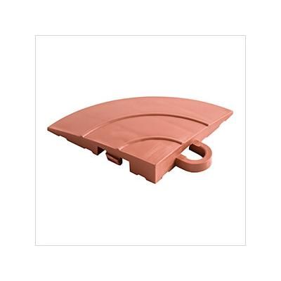 Swisstrax Diamondtrax Home Chocolate Brown Garage Floor Tile Corner (Pack of 4)