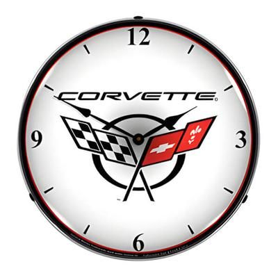 Collectable Sign and Clock C5 Corvette 2 Backlit Wall Clock