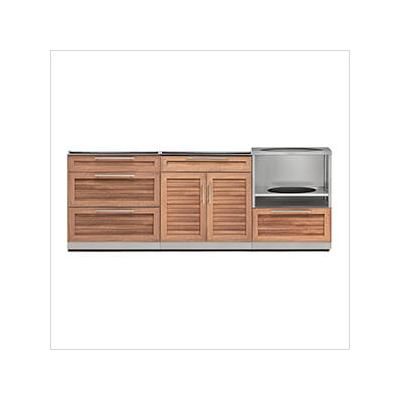 NewAge Outdoor Kitchens Grove 3-Piece Outdoor Kitchen Set (No Countertop)