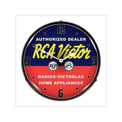 Collectable Sign and Clock RCA Victor Authorized Dealer Backlit Wall Clock