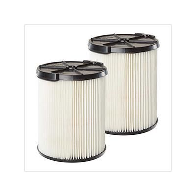 Workshop Vacs Multi-Fit Replacement Wet Dry Cartridge Filter for Select Craftsman Vacuums (2-Pack)