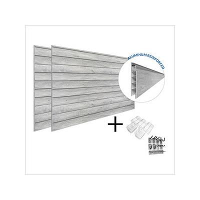 Proslat PROCORE+ PVC Gray Wood Slatwall Mini Bundle