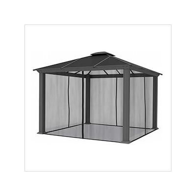 Paragon Outdoor 12 x 12 ft. Santa Monica Aluminum Gazebo with Mosquito Netting