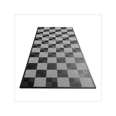Swisstrax Ribtrax Pro One Car Garage Floor Tile Mat (Jet Black / Slate Grey)