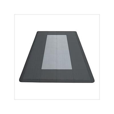 Speedway Tile Motorcycle Garage Floor Tile Mat / Pad (Black / Grey)