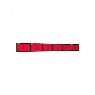 Armadillo Tough Red Wall Cabinet (6-Pack)