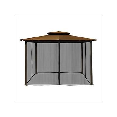 Paragon Outdoor 10 x 12 ft. Barcelona Soft Top Gazebo with Mosquito Netting (Cocoa Canopy)
