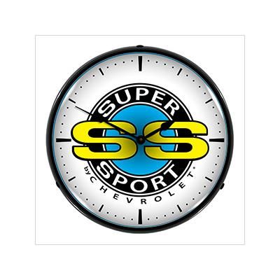 Collectable Sign and Clock Chevrolet SS Super Sport Backlit Wall Clock