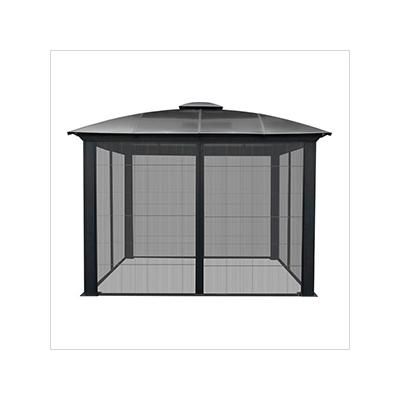 Paragon Outdoor 11 x 11 ft. Siena Hard-Top Dome Gazebo with Sliding Screen