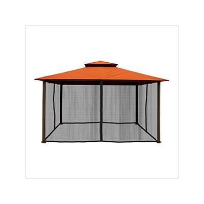 Paragon Outdoor 11 x 14 ft. Soft Top Gazebo with Mosquito Netting (Rust Canopy)