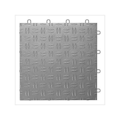 GearTile Diamond Pattern 12 x 12-Inch Graphite Garage Floor Tile (24 Pack)