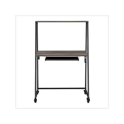 Sunjoy Group 33-Inch Mobile Computer Desk with Lockable Wheels