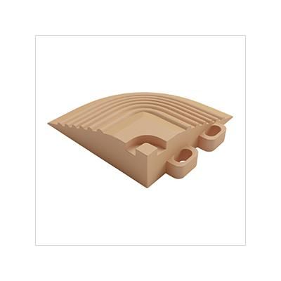 Swisstrax Pro Mocha Java Garage Floor Tile Corner (4-Pack)
