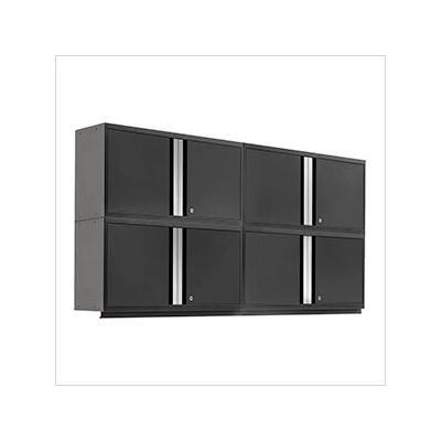 NewAge Garage Cabinets PRO Series Black 42" Wall Cabinet (4 Pack)