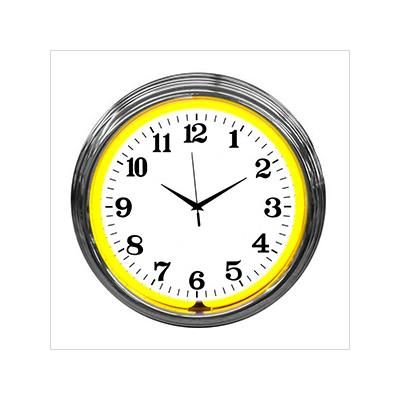 Neonetics 15-Inch Standard Yellow Neon Clock