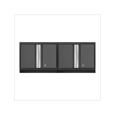 NewAge Garage Cabinets 2 x BOLD Series Grey Wall Cabinets
