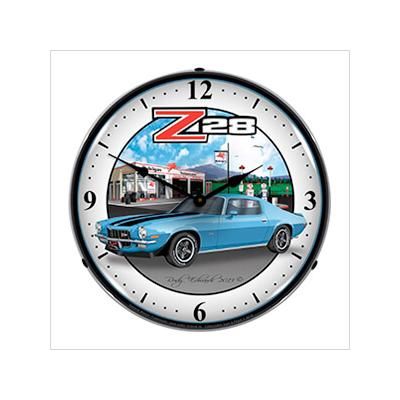 Collectable Sign and Clock 1970 Z28 Camaro Backlit Wall Clock