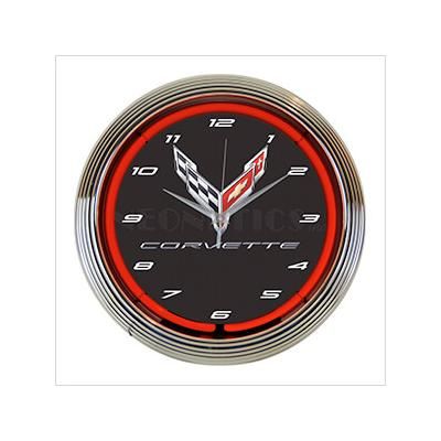 Neonetics 15-Inch Corvette C8 Neon Clock