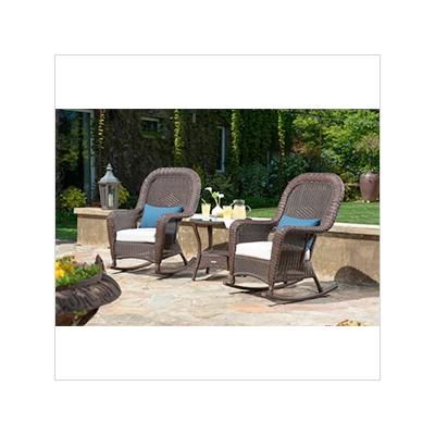 Tortuga Outdoor Sea Pines 2 Rockers and Table Bundle (Java / Canvas Canvas)