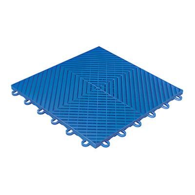 Swisstrax Ribtrax Smooth Home 1ft x 1ft Royal Blue Garage Floor Tile (Pack of 10)