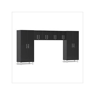 Ulti-MATE Garage Cabinets 6-Piece Garage Cabinet Kit in Midnight Black Metallic