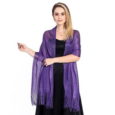 Glitter Anni Ruggenti Brillare Splendere Sciarpe da flapper Il grande Gatsby Charleston Costume Per donna San Valentino Mascherata Feste Matrimonio Abbigliamento da sera Adulti Scialle Primavera