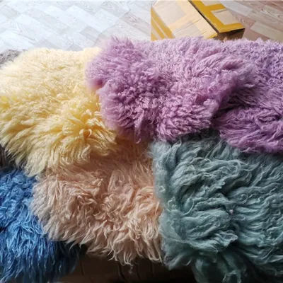 Flokati 100% laine couverture tapis bébé photographie accessoires nouveau-né enveloppement toile de fond accessoire pour nouveau-nés Photo Shoot Fotografia accessoires